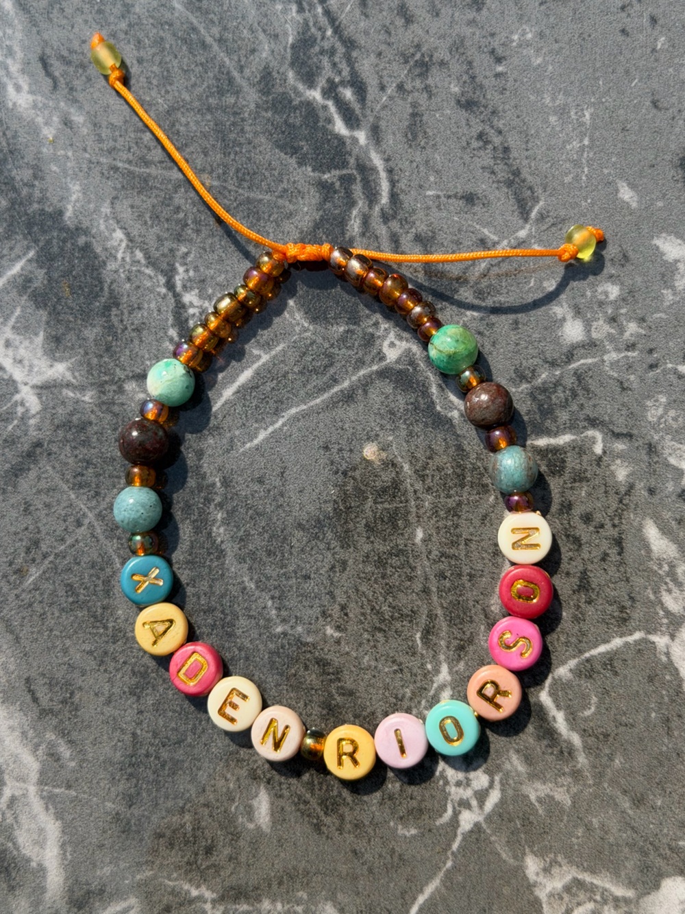 Fourth Wing Empyrean series inspired Xaden adjustable Beaded Bracelet